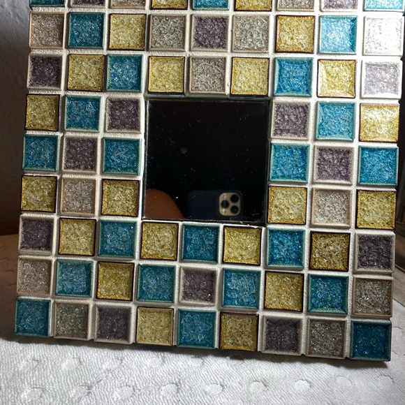 Sonoma Tilemakers Framed Mosaic Crackle Tile Mirror - Picture 9 of 12